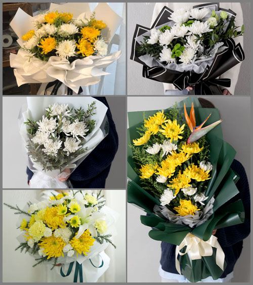 广东江门市恩平市良西镇龙山村白事花束代送
